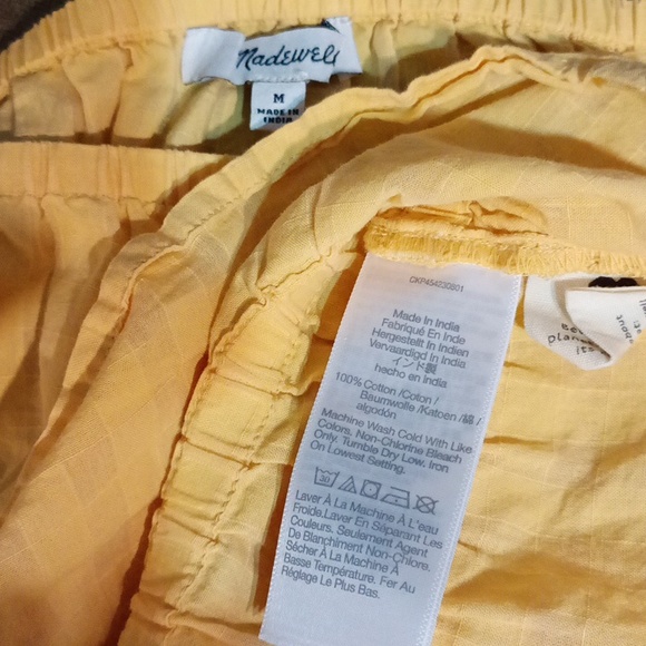 Madewell women's size medium yellow cropped top - Picture 16 of 17